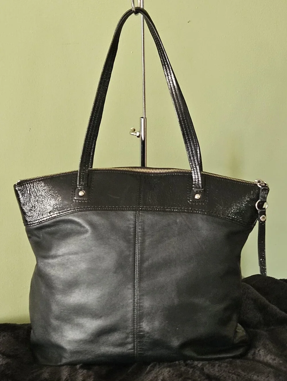 Coach Laura Signature Embossed Leather Tote Bag